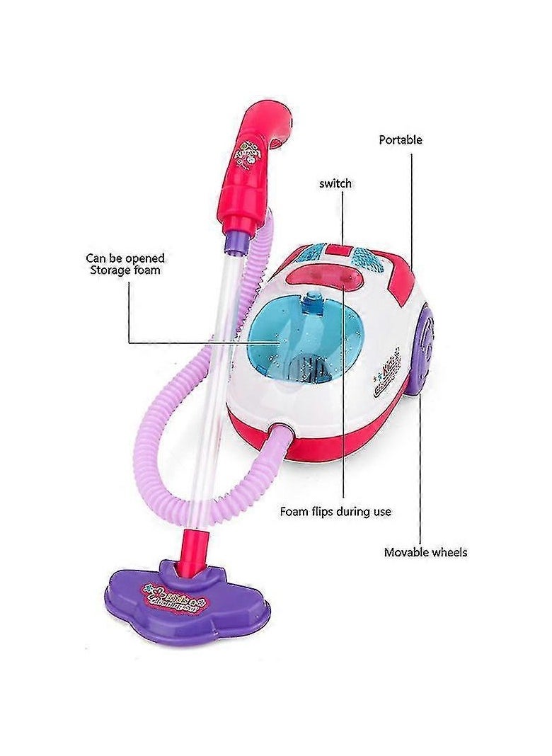 Electric Vacuum Cleaner With Cleaning Accessories Toys Set