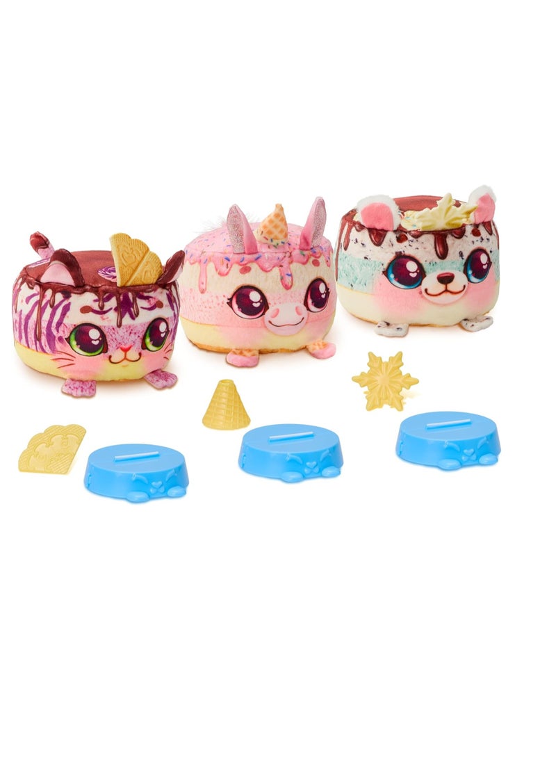 Cookeez Makery Freezy Cakez Fridge, Freezy Cakez. Mix & Decorate Your Plush Best Friend! Place Your Cake Mix in The Freeze and Be Amazed When A Scented, Shivering, Interactive Plush Friend Comes Out,1 Piece Only, Assorted