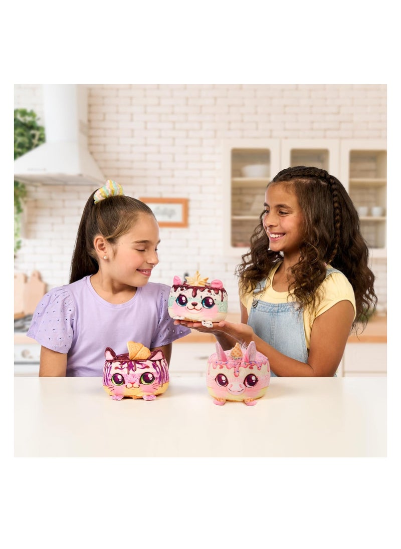 Cookeez Makery Freezy Cakez Fridge, Freezy Cakez. Mix & Decorate Your Plush Best Friend! Place Your Cake Mix in The Freeze and Be Amazed When A Scented, Shivering, Interactive Plush Friend Comes Out,1 Piece Only, Assorted