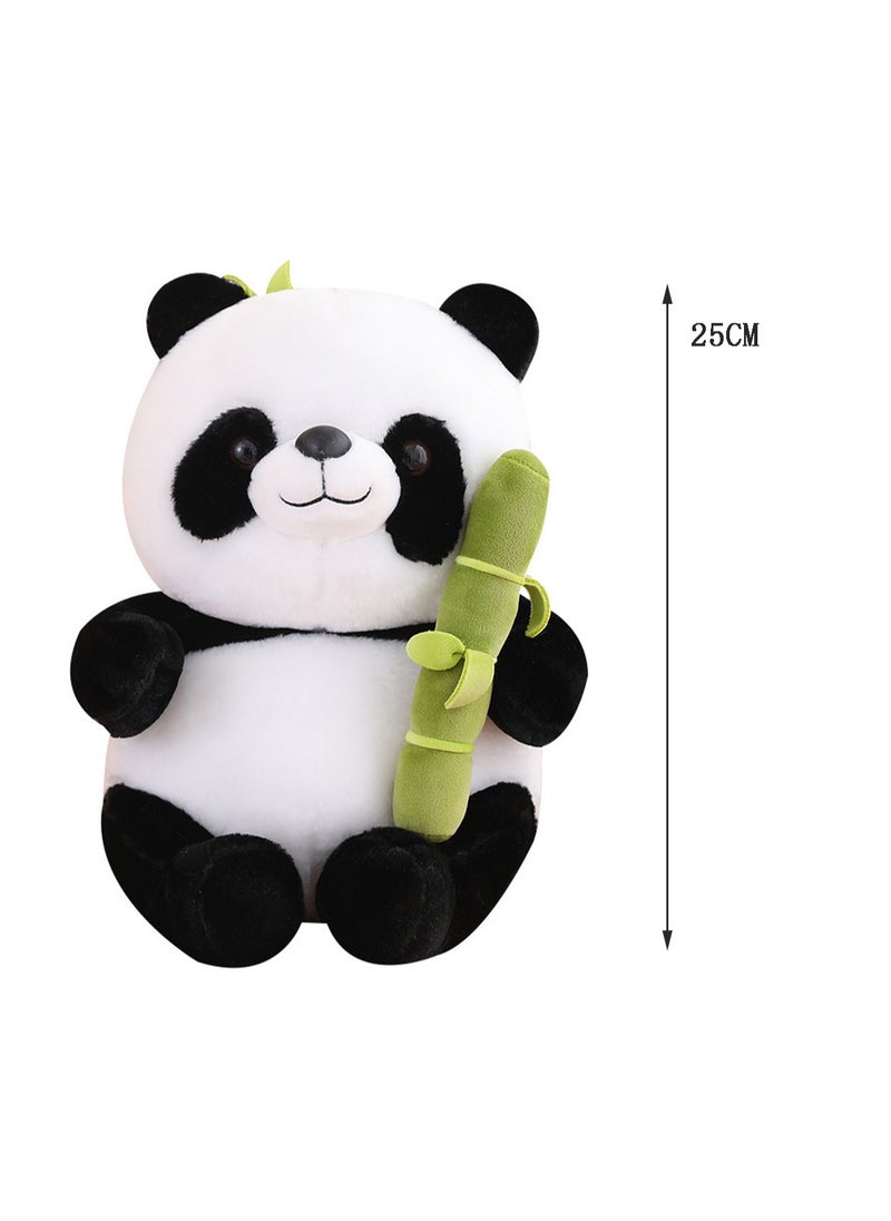 25 CM Cute Panda Plush Toy Soft Stuffed Cartoon Animal Doll For Girls And Boys All Ages Gift