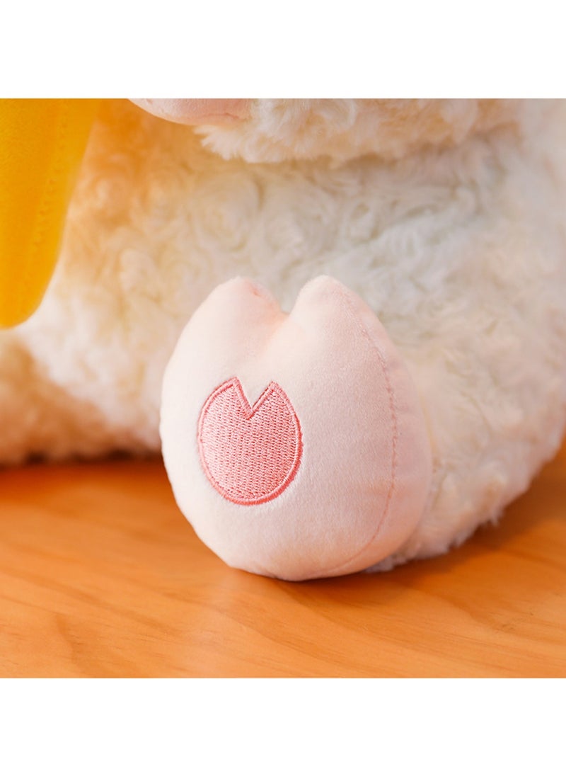 23 CM Cute Ice Cream Lamb Plush Toy Soft Stuffed Cartoon Animal Doll For Girls And Boys All Ages Gift