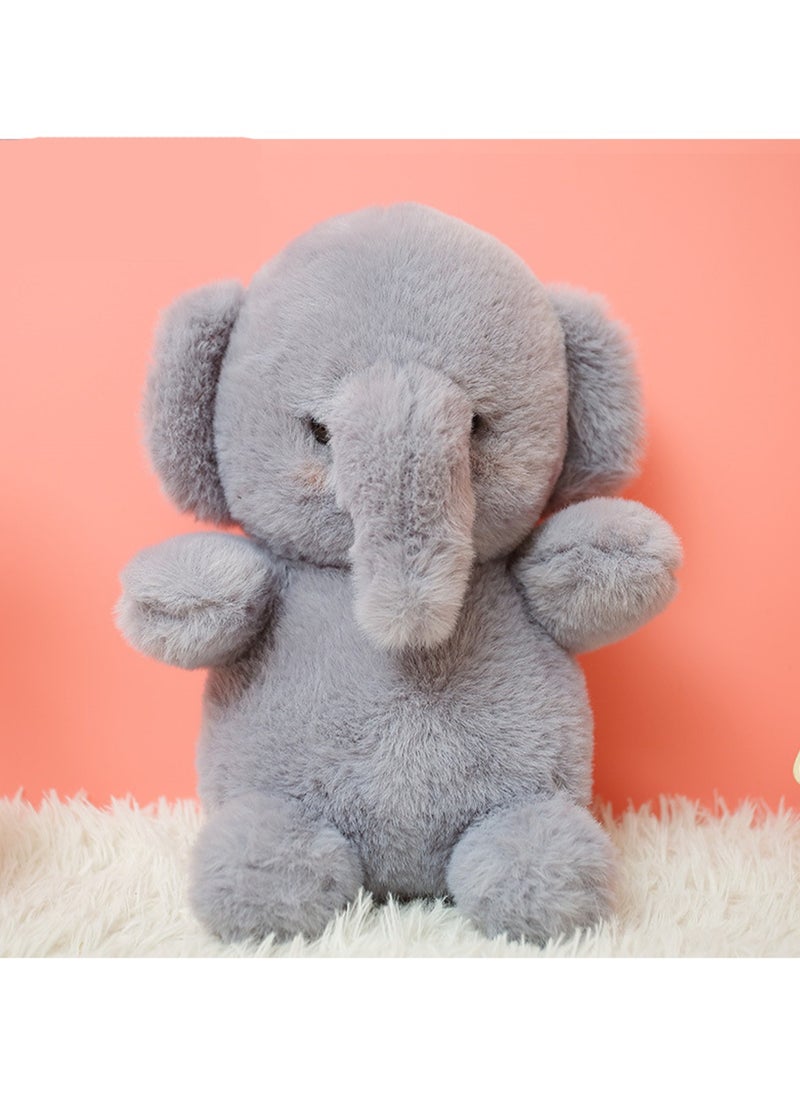 23 CM Cute Little Elephant Plush Toy Soft Stuffed Cartoon Animal Doll For Girls And Boys All Ages Gift