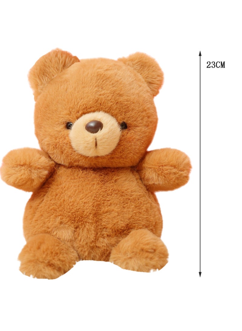 23 CM Cute Little Bear Plush Toy Soft Stuffed Cartoon Animal Doll For Girls And Boys All Ages Gift