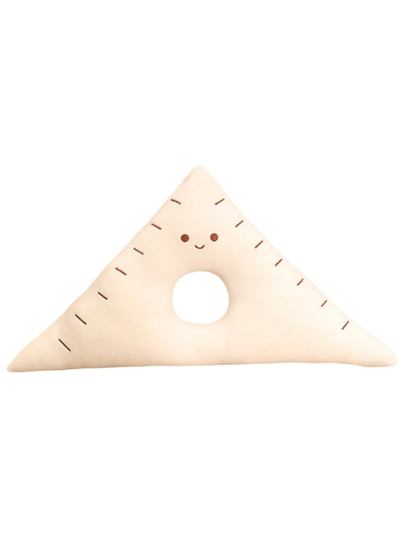 55*30 CM Cute Stationery Plush Toy Soft Stuffed Cartoon Triangle Ruler Doll For Girls And Boys All Ages Gift