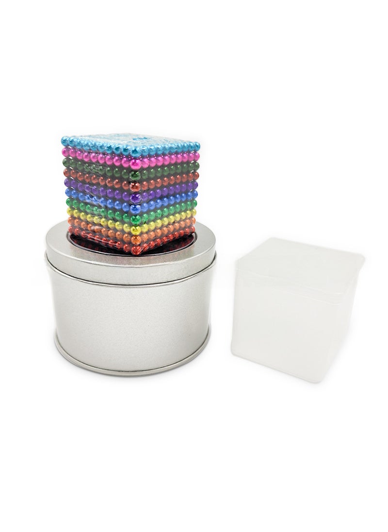 Magnetic Building Cube Toy 3mm 1000 Pieces D5mm1000 color 10 color + iron box