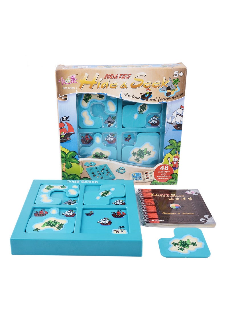 Pirate Maze Toy 48-Level Kids Intellectual Challenge Game Pirate Labyrinth 0509