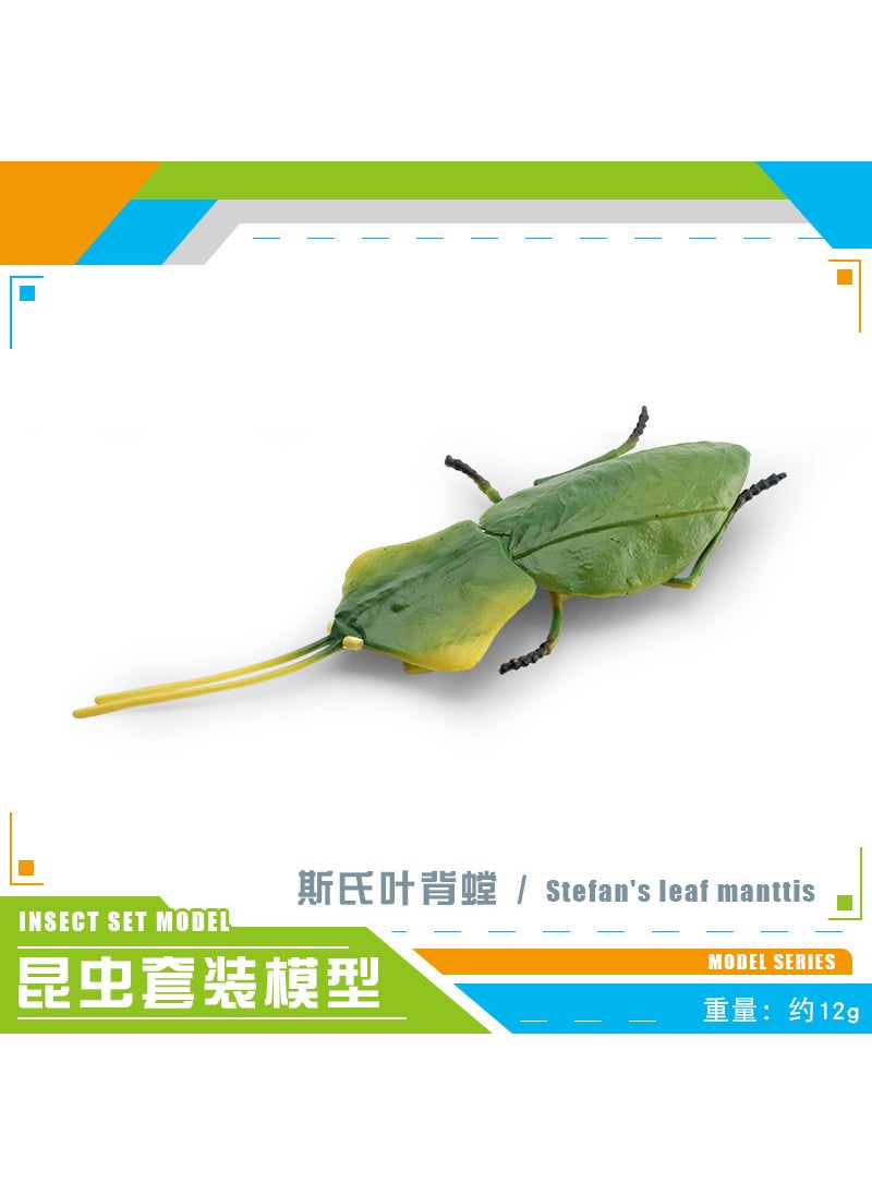 Lifelike Insect Models Decorative Ornaments PL127-2839 S's leaf back 12g