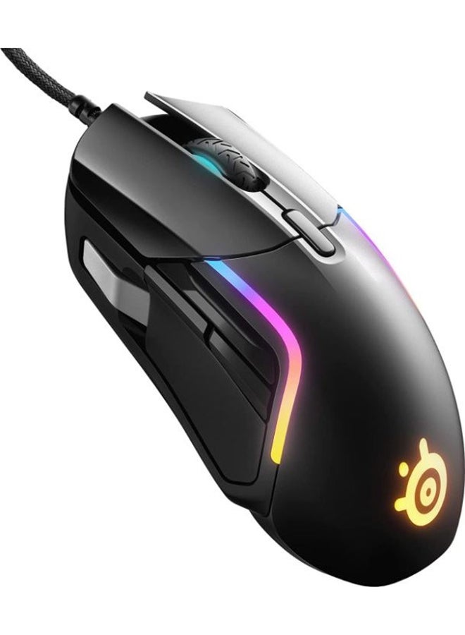 Rival 5 - Gaming Mouse – Fps, Moba, mmo, Battle Royale – 18,000 Cpi Truemove Air Optical Sensor – 9 ProgRAMmable Buttons – 85 G Competitive Weight, Black