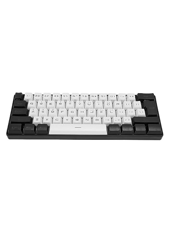 Wired Gaming Keyboard, RGB LED Backlit Gaming Keyboard, 61 Keys Mini Mechanical Feel Keyboard, Plug and Play, Compact Ergonomic Keyboard for Windows, OS X, Laptop, PC, Gamer