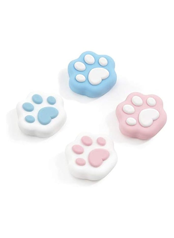 Cat Paw Thumb Grip Caps,Compatible with Nintendo Switch & Switch Lite Only,Soft Silicone Joystick Cover,4PICS [video game]