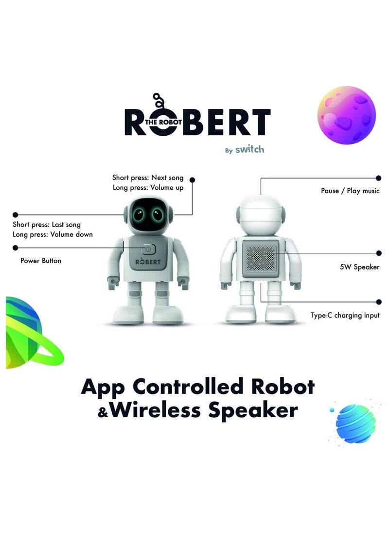 Switch Robert Controlled, Robot Bluetooth Speakers