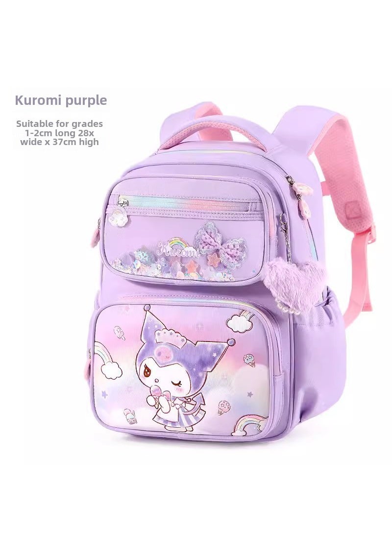 Cinnamoroll Princess Spine Care School Backpack for Girls KT0195D (purple coolomi) suitable for grade 1-2