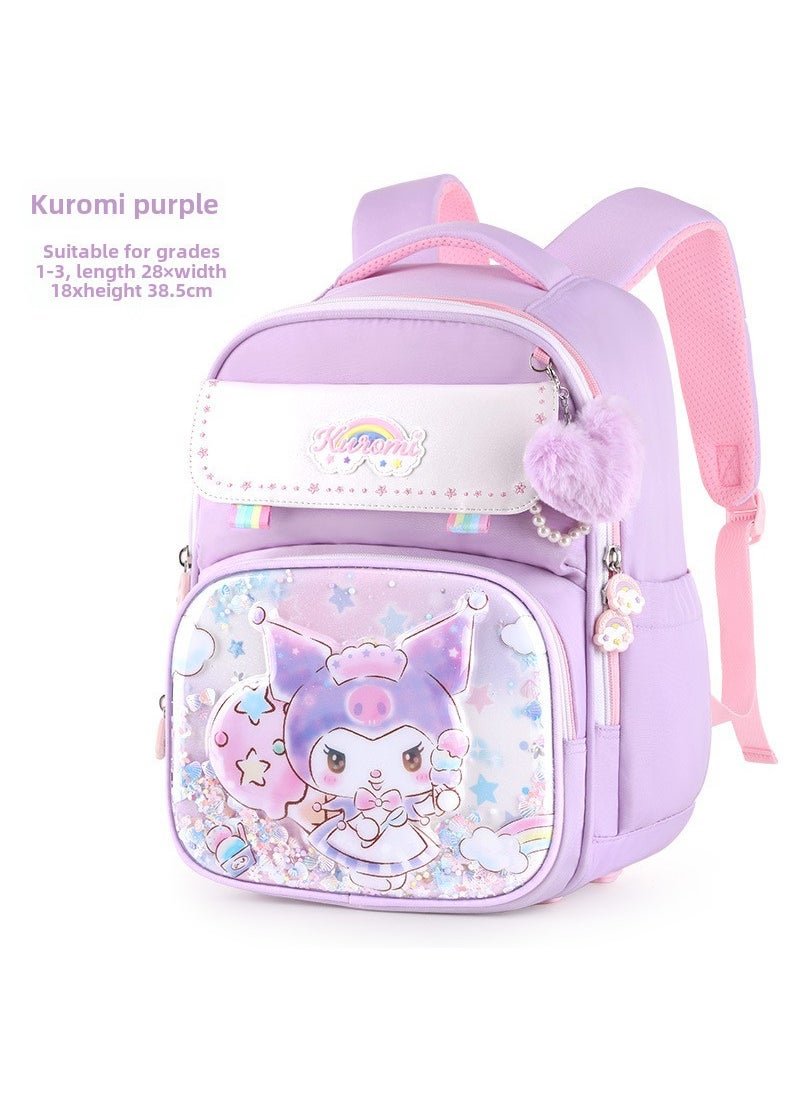 Cinnamoroll Princess Spine Care School Backpack for Girls KT0196E (purple coolomi) suitable for grade 1-3