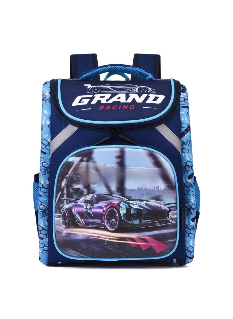 1 x 5 pcs Kids Space Backpack 3D Hard-Shell Large Capacity Car