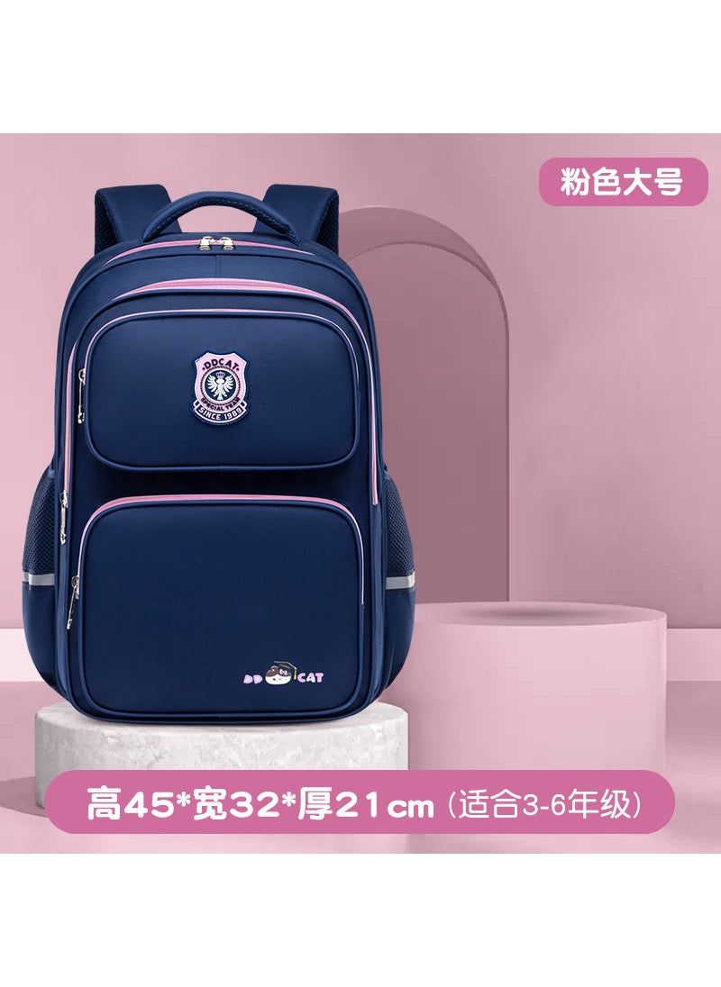 2023 Ergonomic Waterproof Elementary School Backpack Pink Large