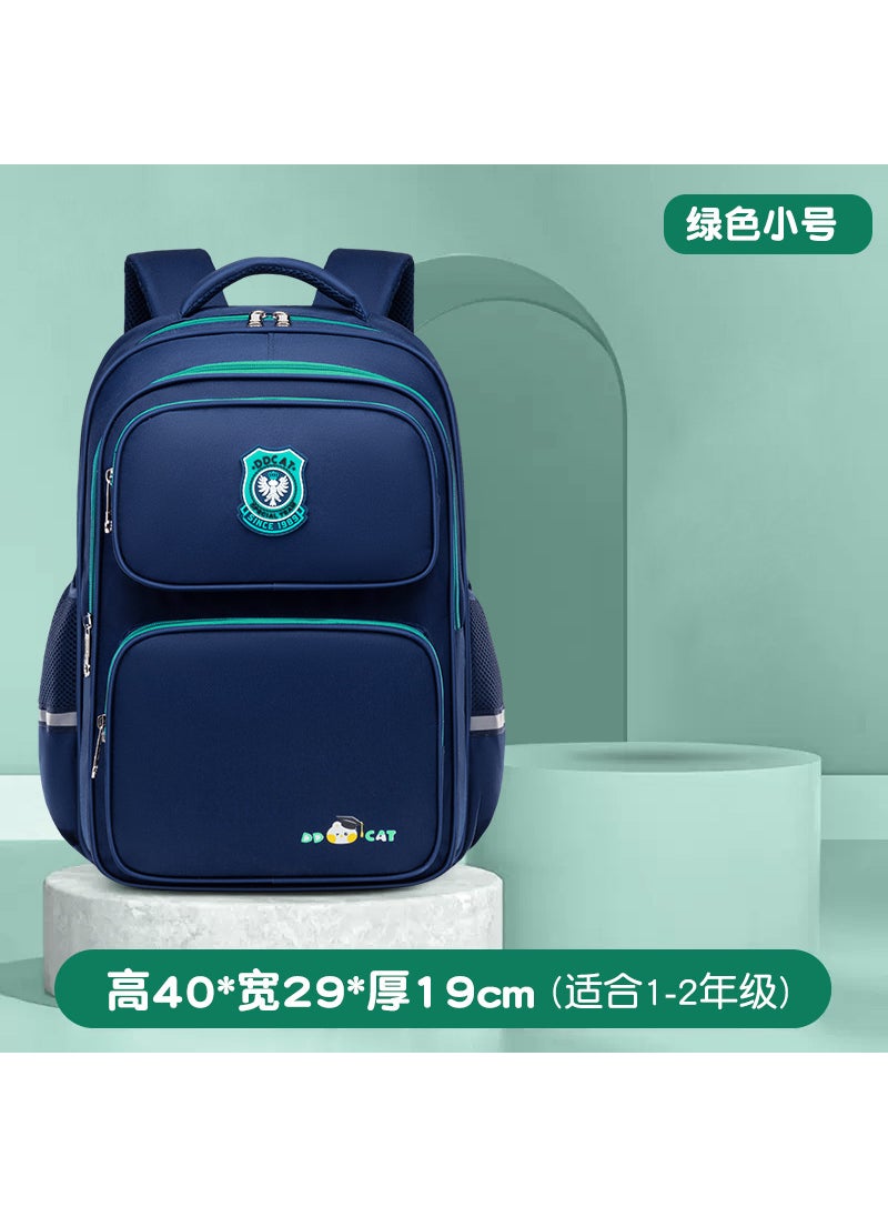 2023 Ergonomic Waterproof Elementary School Backpack Green trumpet