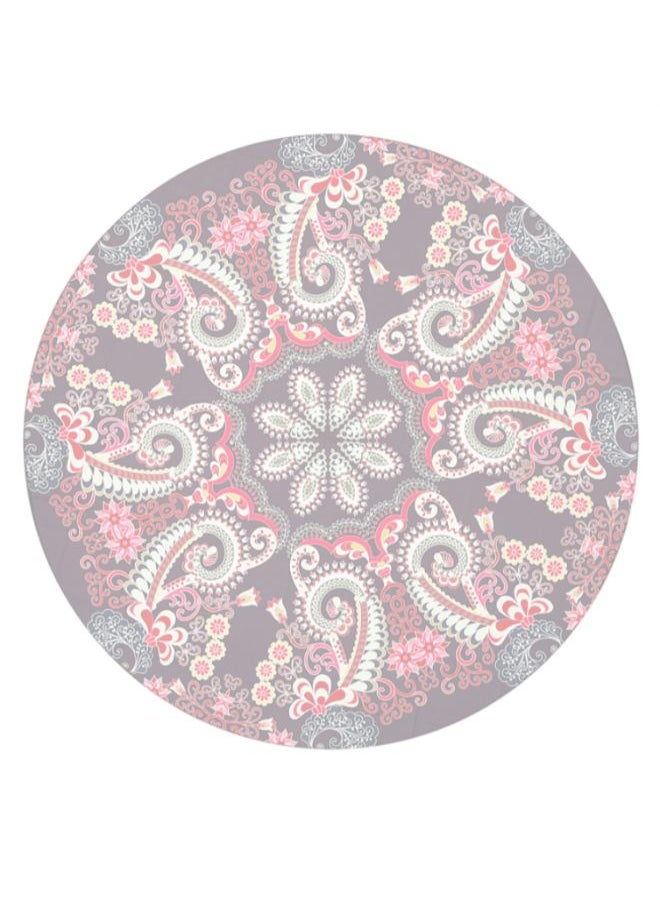 Printed Round Beach Towel Multicolour 130 x 175cm