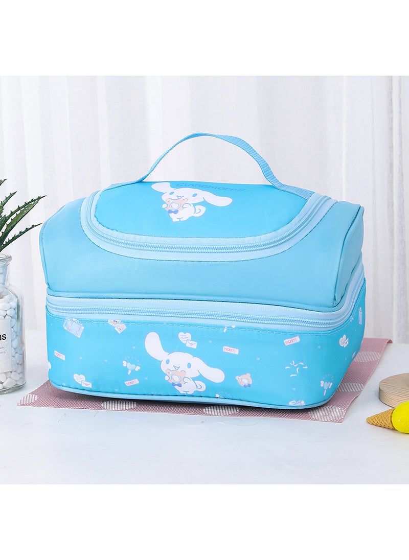 1 x 5 pcs Cute Cartoon Insulated Lunch Bag No. 24 big-eared dog b