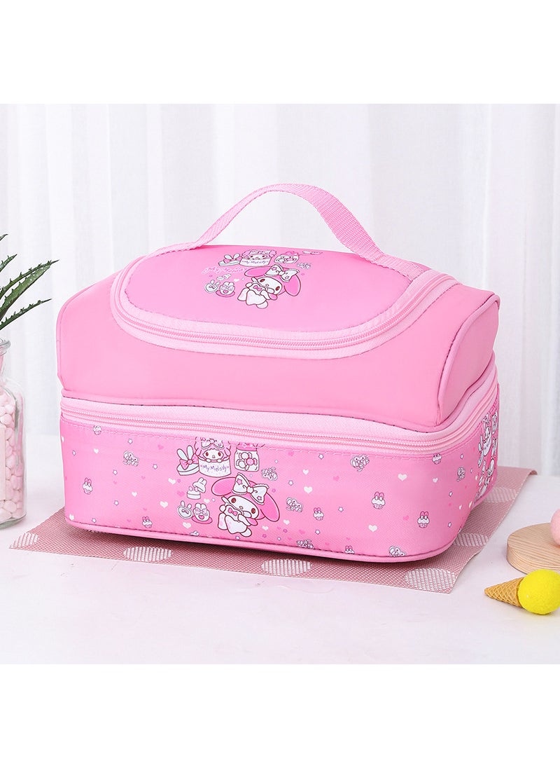 1 x 5 pcs Cute Cartoon Insulated Lunch Bag No. 25 balloon melody