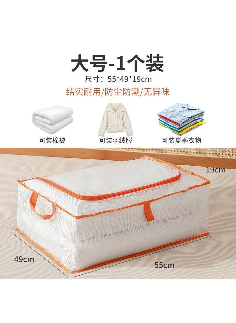 Large Capacity Foldable Quilt Storage Bag Orange large