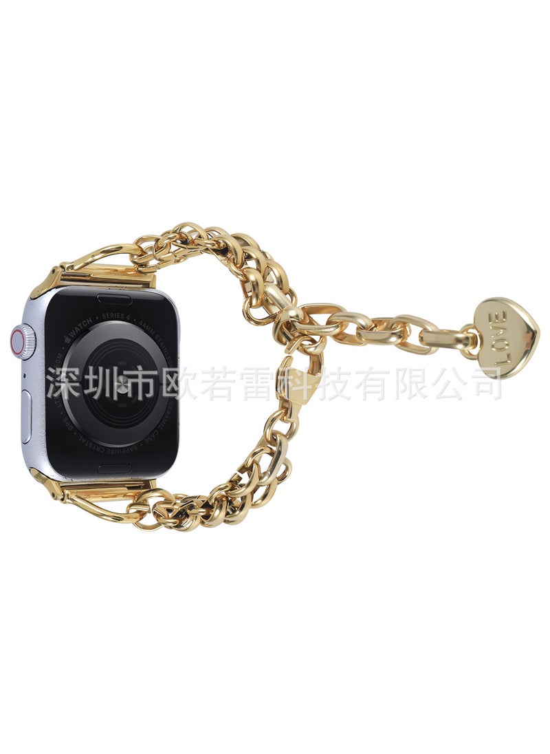 1 x 5 pcs Zinc Alloy Love Pendant Chain for Apple Watch Silver [20mm]]