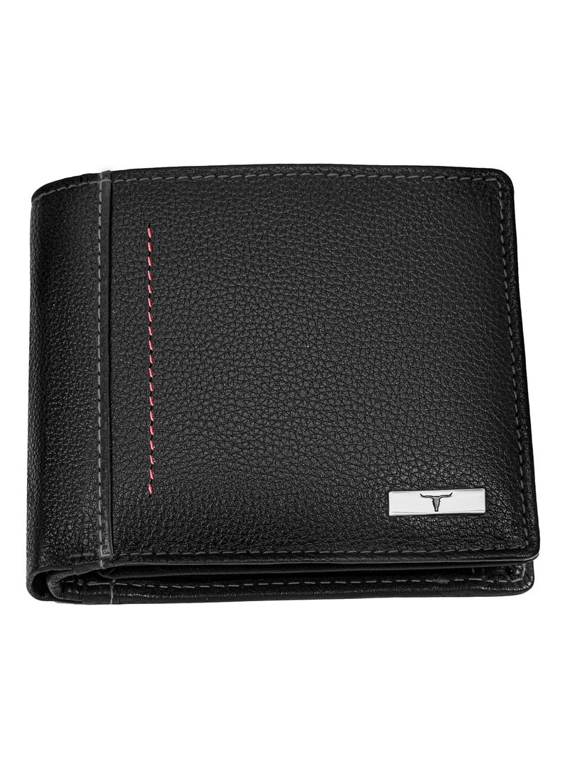 URBAN FOREST Bennette Black Leather Wallet for Men