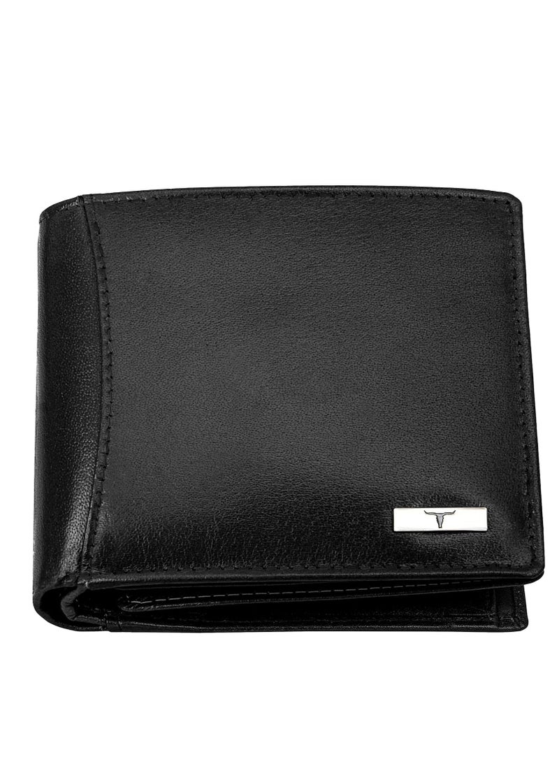 URBAN FOREST Oliver Aniline Black Leather Wallet for Men