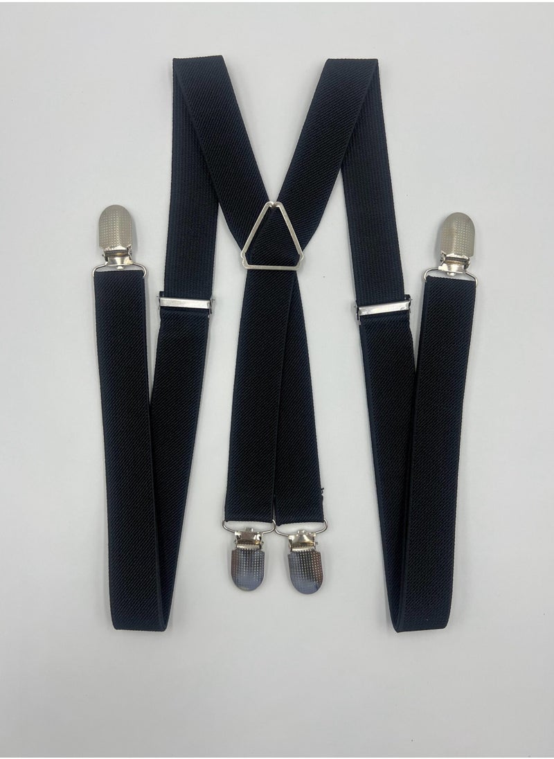 House Of Tailors Y-StyleDouble Clipped Suspenders for men&women in solid black