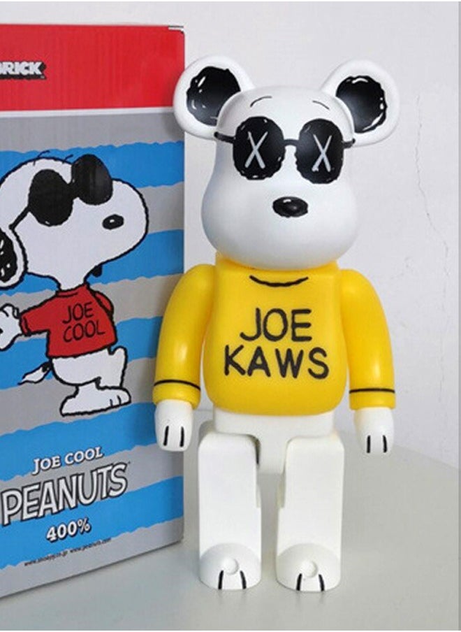 Bearbrick (yellow Snoopy) statue trendy culture doll jewelry