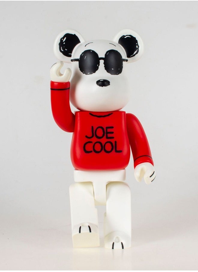 Bearbrick (red Snoopy) statue trendy culture doll jewelry