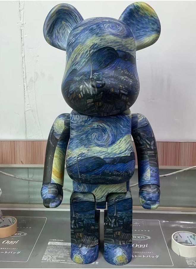 Bearbrick 1000% (Star Moon Sky) statue trendy culture doll ornaments