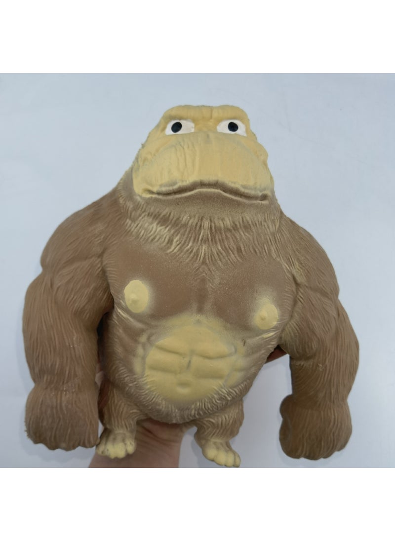 1 x 5 pcs Creative Slow Rebound Gorilla Toy for Stress Relief 7# oversized orangutan (about 2200g)