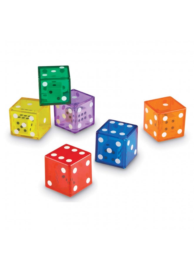 Learning Resources Jumbo Dice in Dice, Dice, Jumbo Dice, Math Dice, Ages 3+, Set of 12