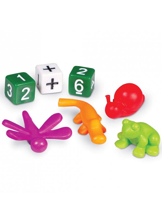 Learning Resources Sum Swamp Game Addition & Subtraction Game - 8 Pieces, Ages 5+, Math Games for Kids, Educational Kids Games, Kindergarten Math Board Games Gifts for Boys and Girls