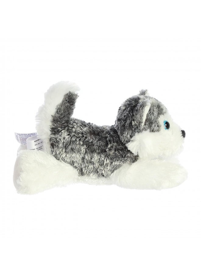 Aurora® Adorable Mini Flopsie Mush Stuffed Animal - Playful Ease - Timeless Companions - Gray 8 Inches