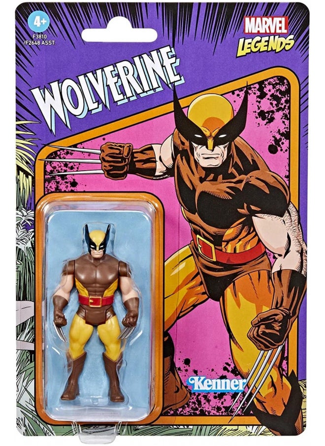 Marvel Legends Series 3.75-inch Retro 375 Collection Wolverine Action Figure Toy