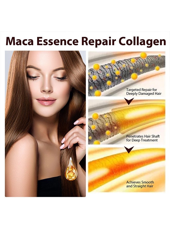 Collagen Hair Oil - For Dry Damaged Hair,Collagen Hair Care Essential Oil Repair split ends, Improve Hair quality, Moisturize and Smooth Hair Essence,50ml