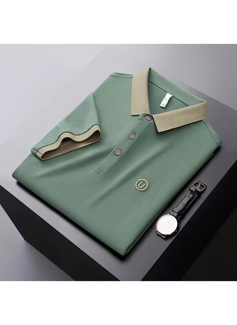 Sleek British Fashion Mens Polo Green