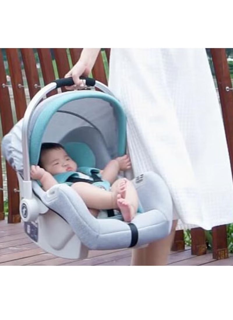 Baby Carrier Adjustable Canopy And Handle Extra Protection 3 Point Safety Harness Suitable From 0 Months To 12 Months