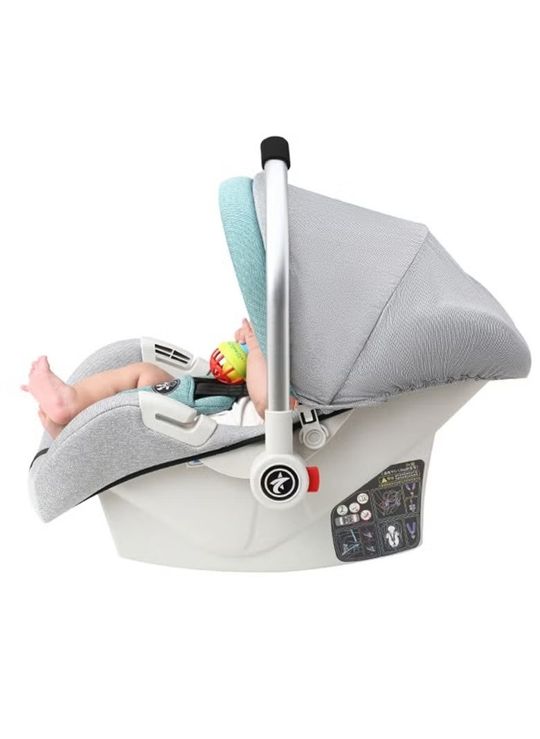 Baby Carrier Adjustable Canopy And Handle Extra Protection 3 Point Safety Harness Suitable From 0 Months To 12 Months