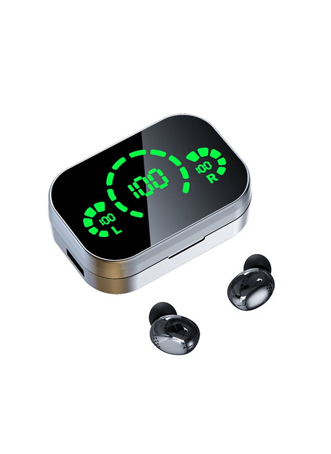 YD04 Stereo Wireless Earbuds Noise Reduction BT Earphones in-Ear Headphones with LED-Digital Display Touch-Control Earbuds 1200mAh Charging Case