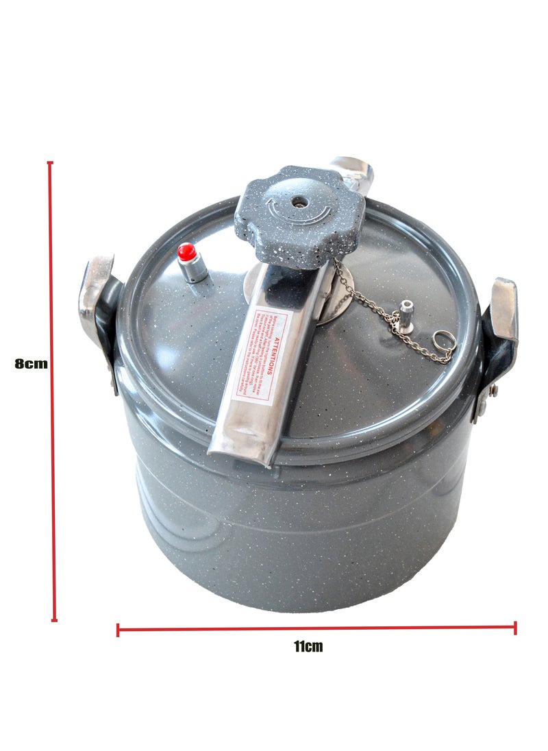 Aluminium Induction Base Pressure Cooker Lightweight & Durable Cooker With  Cool Touch Handle And Safety Valves Ideal For Gas And Solid Hotplates 8Liters