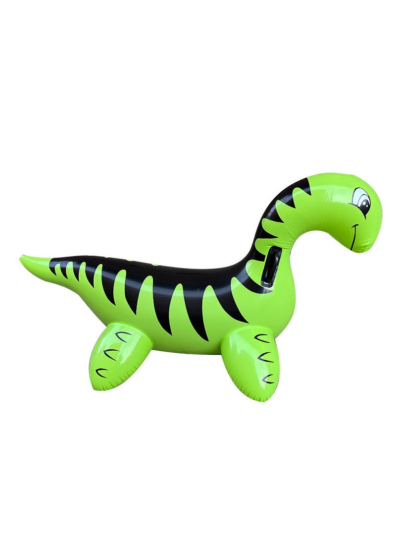 Inflatable Dinosaur Kids Pool Float Thick PVC Swim Ring Green