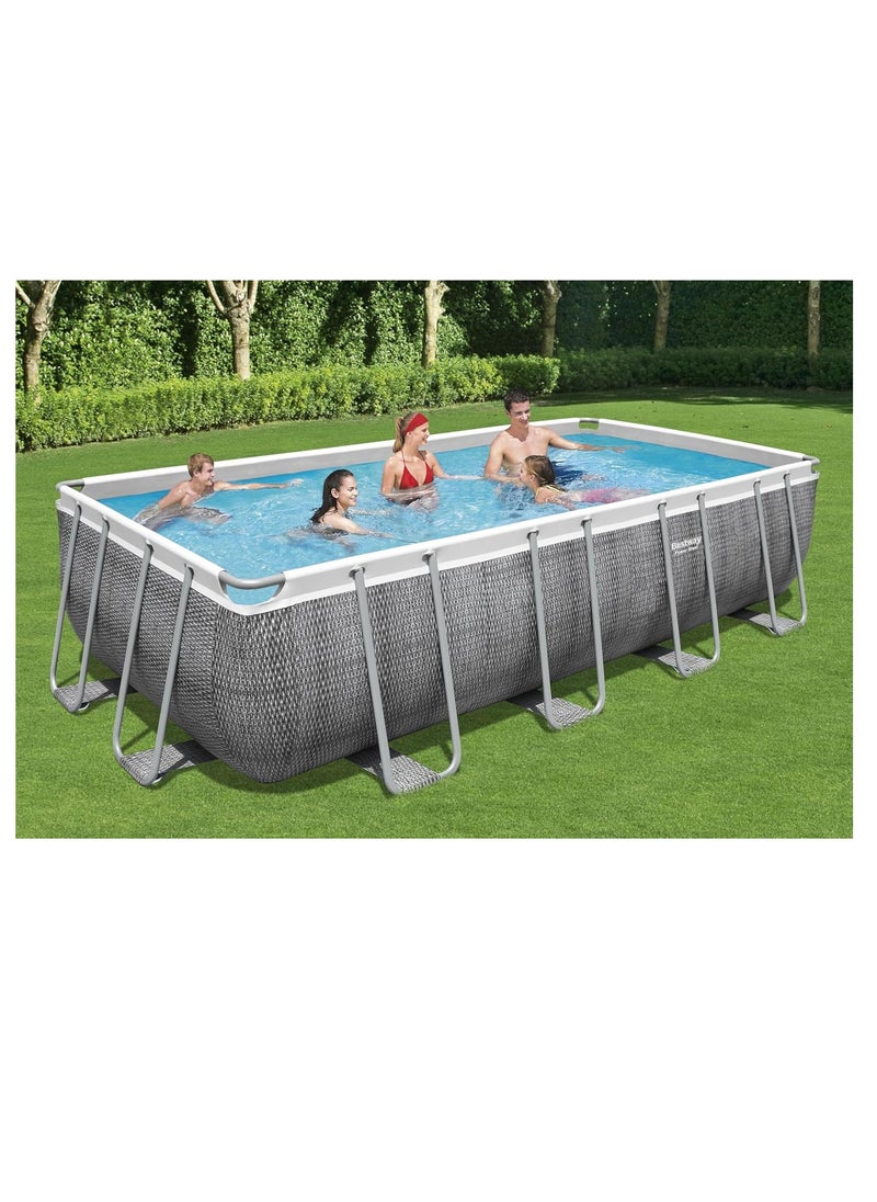 Power Steel Rectangular Pool Set 5.49m x 2.74m x 1.22m 56998