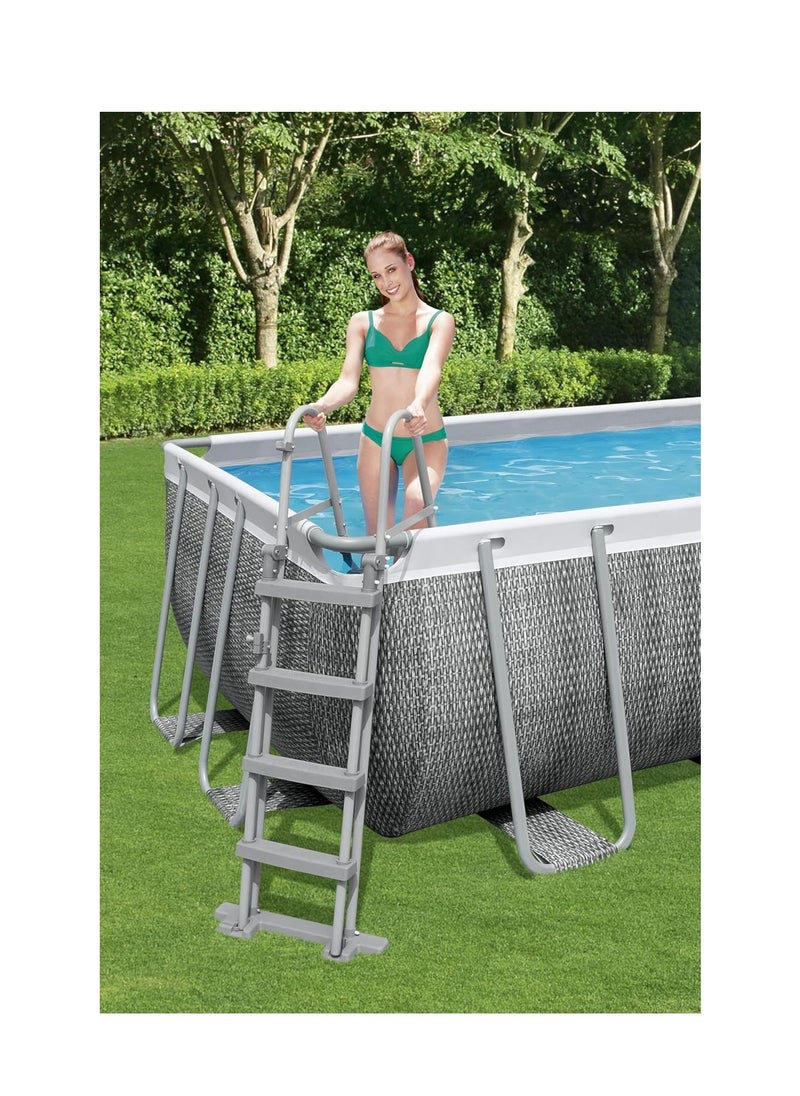 Power Steel Rectangular Pool Set 5.49m x 2.74m x 1.22m 56998