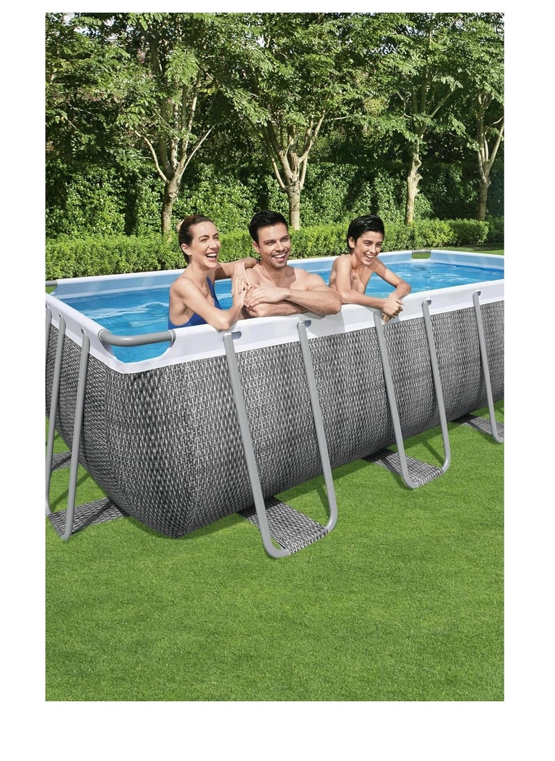 Power Steel Rectangular Pool Set 5.49m x 2.74m x 1.22m 56998