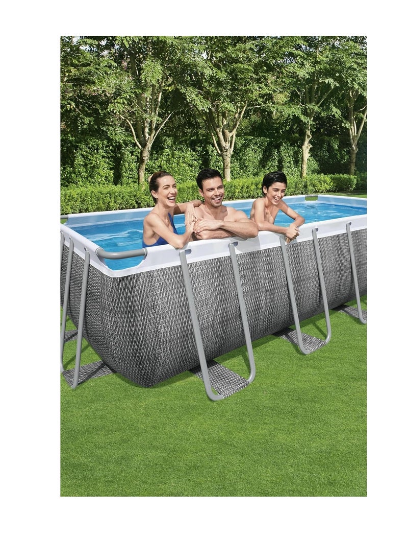 Power Steel Rectangular Pool Set 4.88m x 2.44m x 1.22m56996