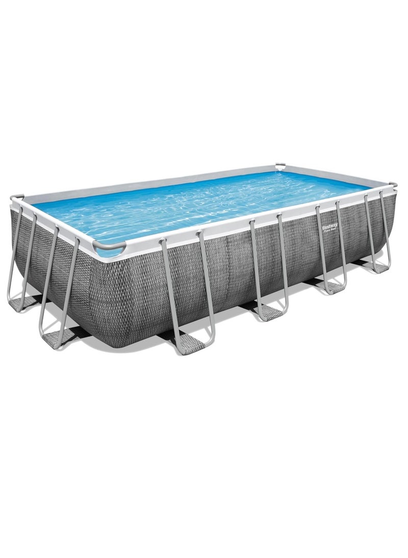 Power Steel Rectangular Pool Set 4.88m x 2.44m x 1.22m56996