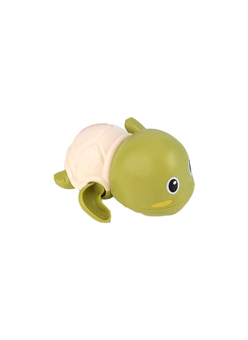 1 x 5 pcs Wind-up Turtle Duck Bath Toys for Kids Dark green Little Turtle (35g can choose blank bag and 3C bag)