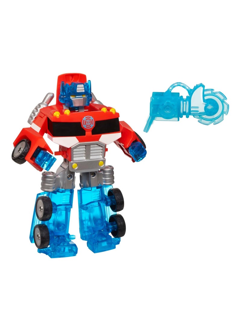 Transformers Rescue Bots Energize Optimus Prime, 7-Inch Action Figure, Kids Converting Robot Toy